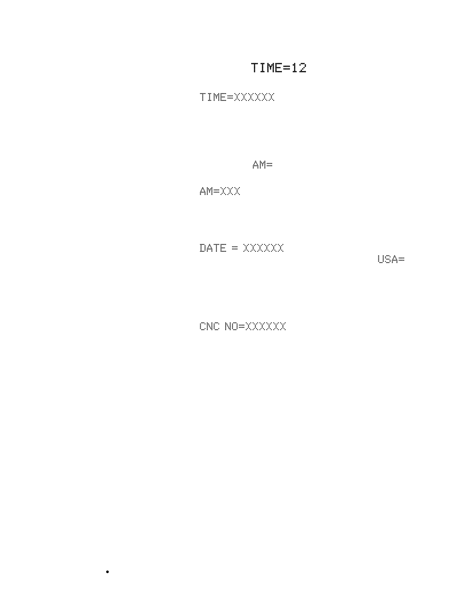 Time, date and consecutive number | Cardinal Industries 225 WEIGHT INDICATOR User Manual | Page 35 / 116