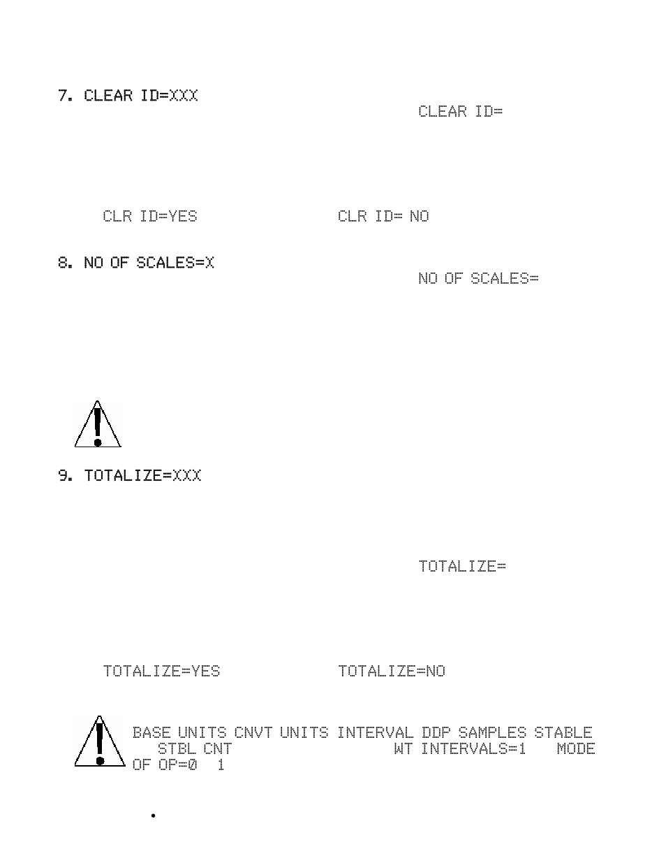 Calibration and setup, cont | Cardinal Industries 225 WEIGHT INDICATOR User Manual | Page 42 / 116