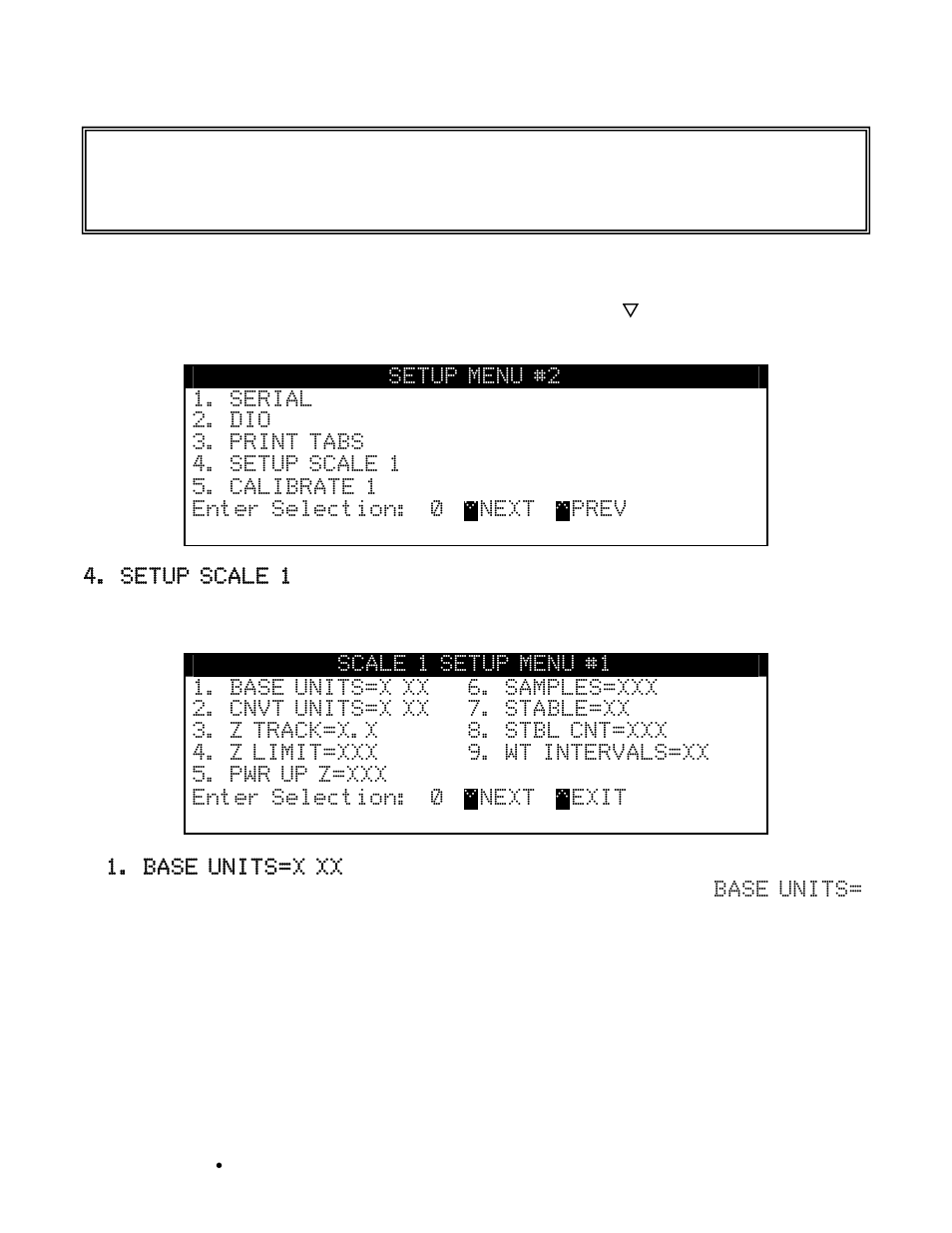 Calibration and setup, cont | Cardinal Industries 225 WEIGHT INDICATOR User Manual | Page 59 / 116