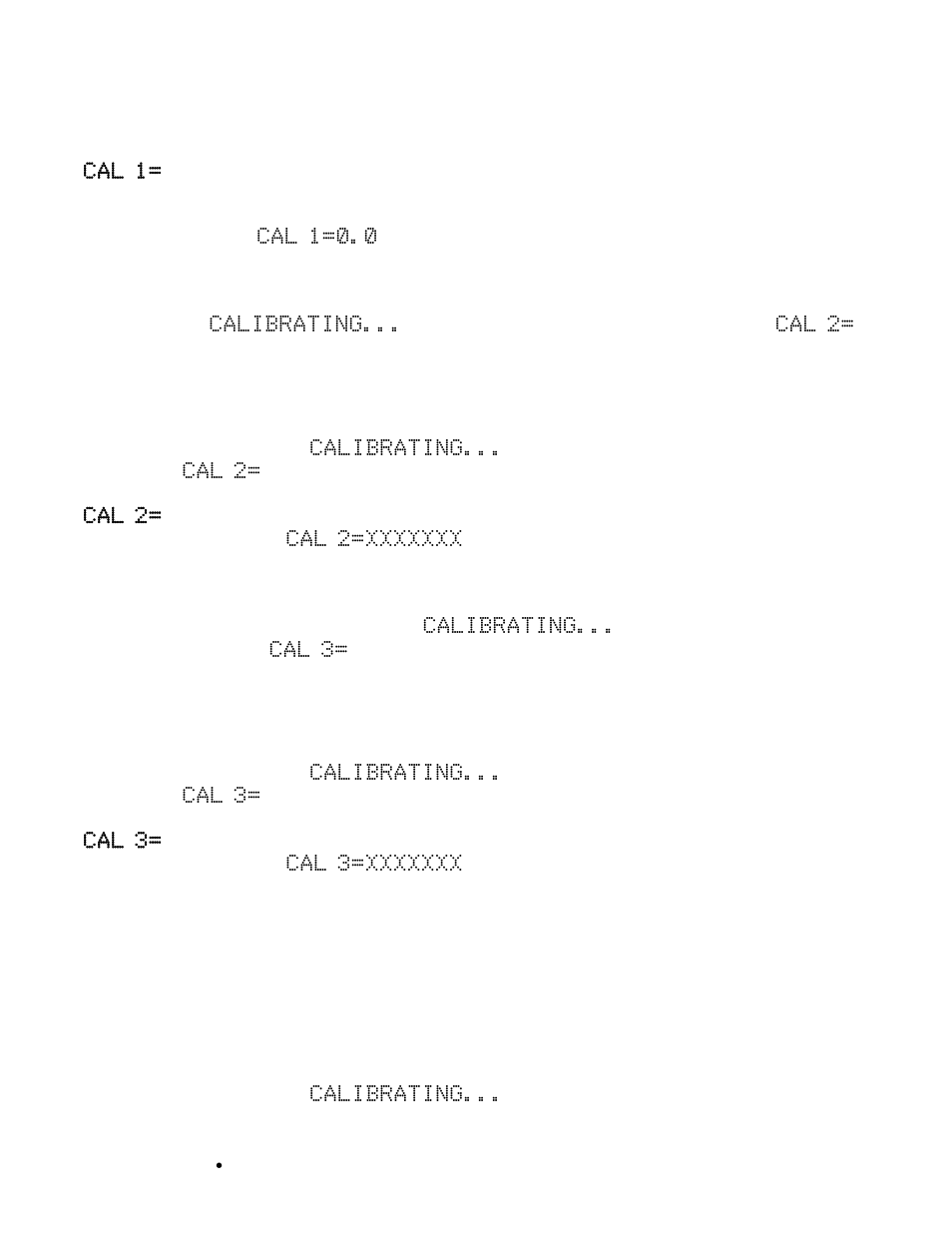 Calibration and setup, cont | Cardinal Industries 225 WEIGHT INDICATOR User Manual | Page 70 / 116