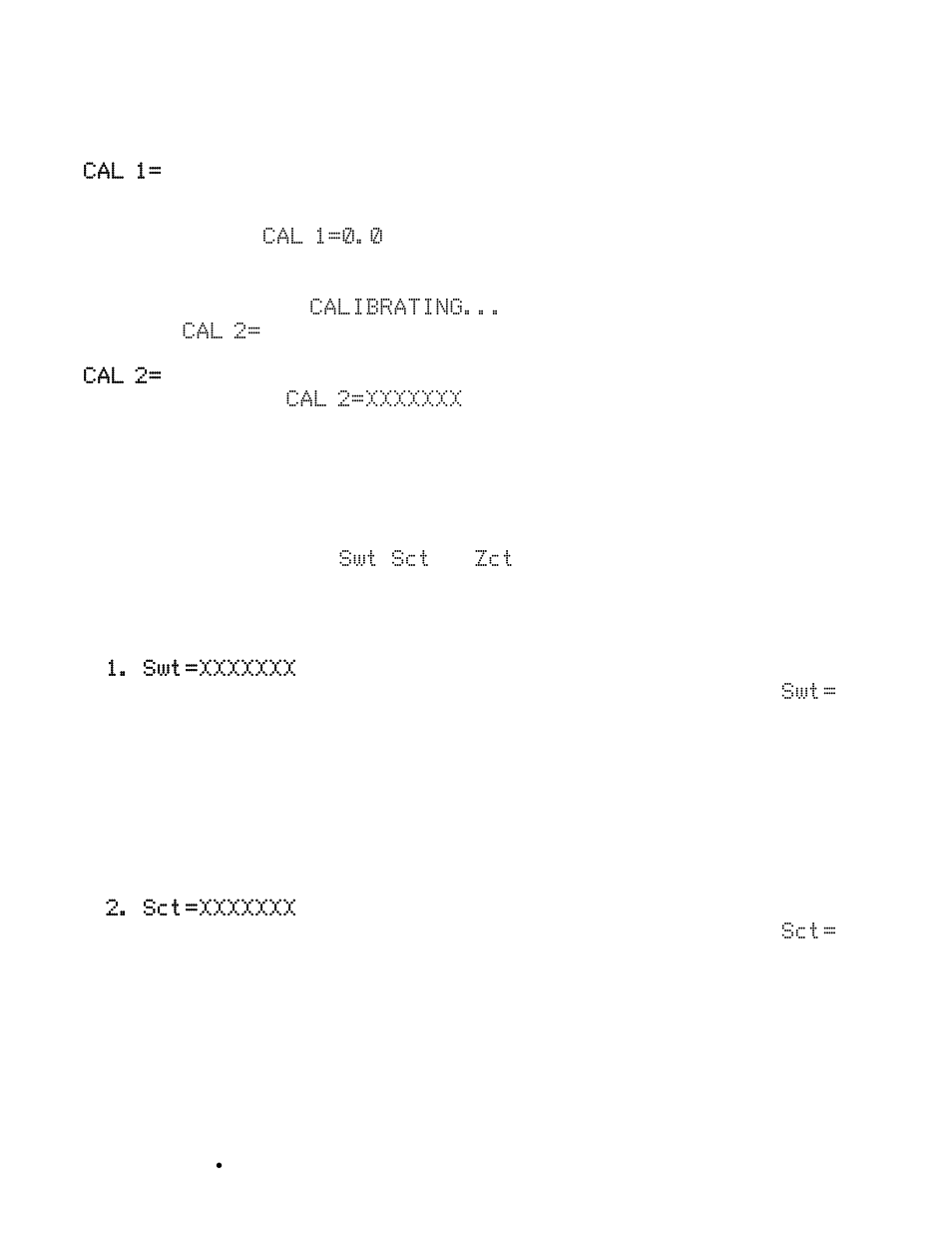 Calibration and setup, cont | Cardinal Industries 225 WEIGHT INDICATOR User Manual | Page 73 / 116