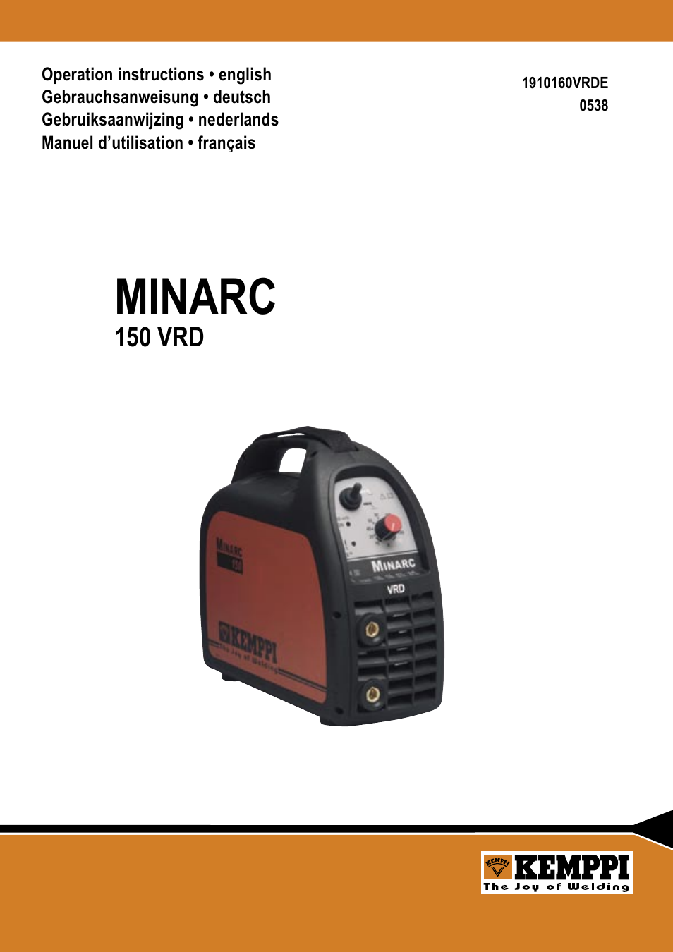 Kemppi Minarc 150 VRD User Manual | 11 pages