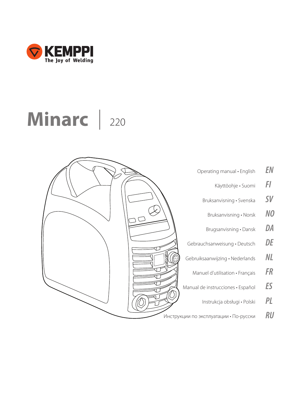 Kemppi Minarc 220 User Manual | 16 pages