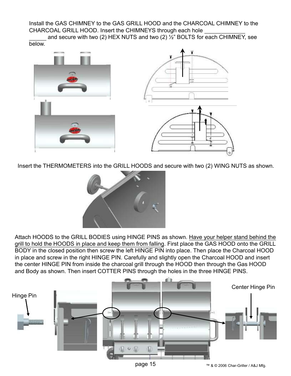 Char-Griller 5050 User Manual | Page 15 / 29