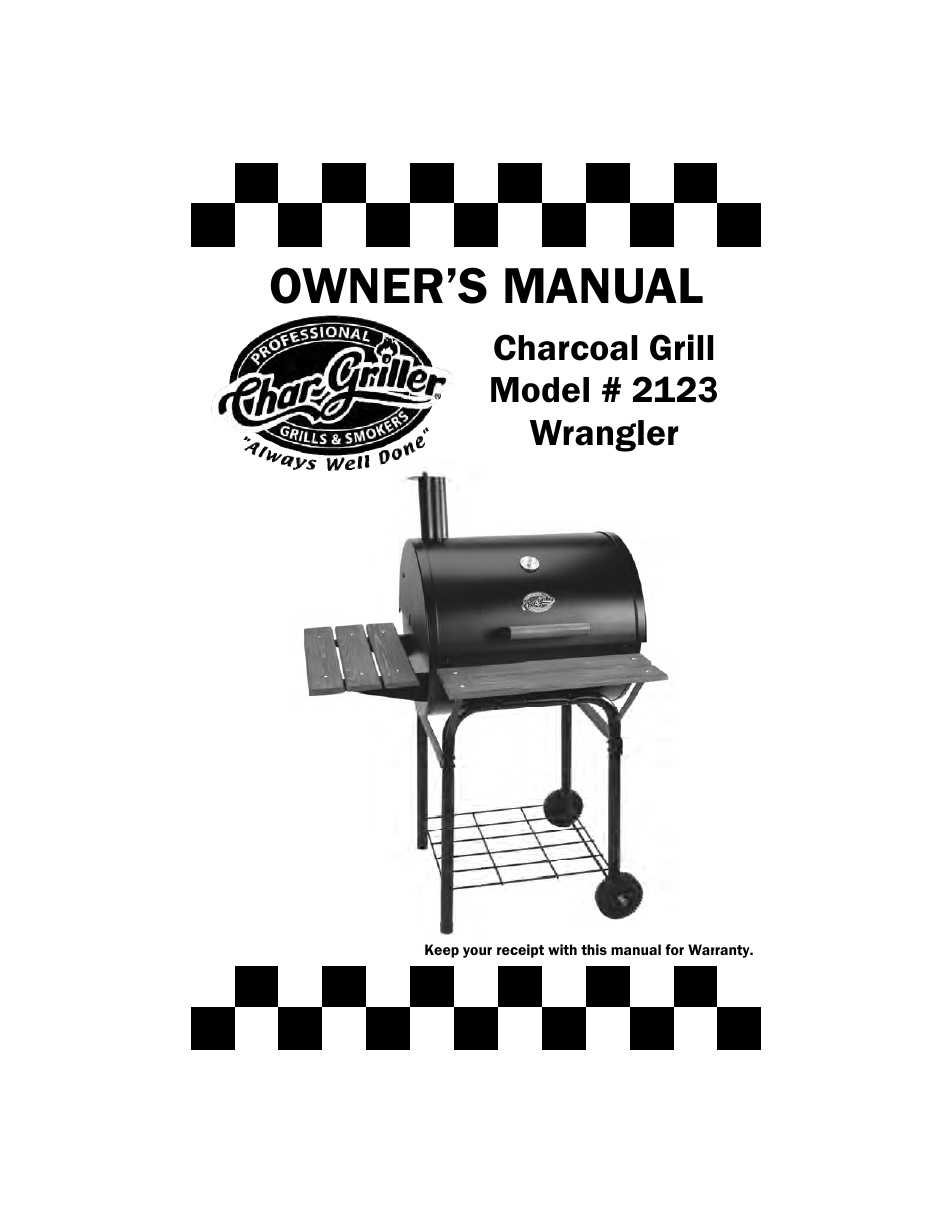 Char-Griller 2123 User Manual | 20 pages