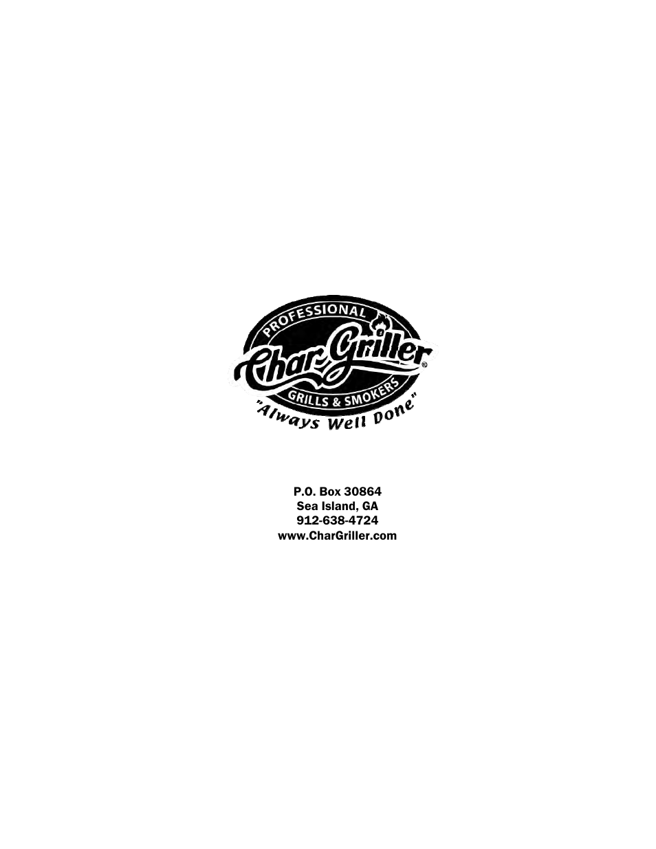 Char-Griller 2123 User Manual | Page 20 / 20