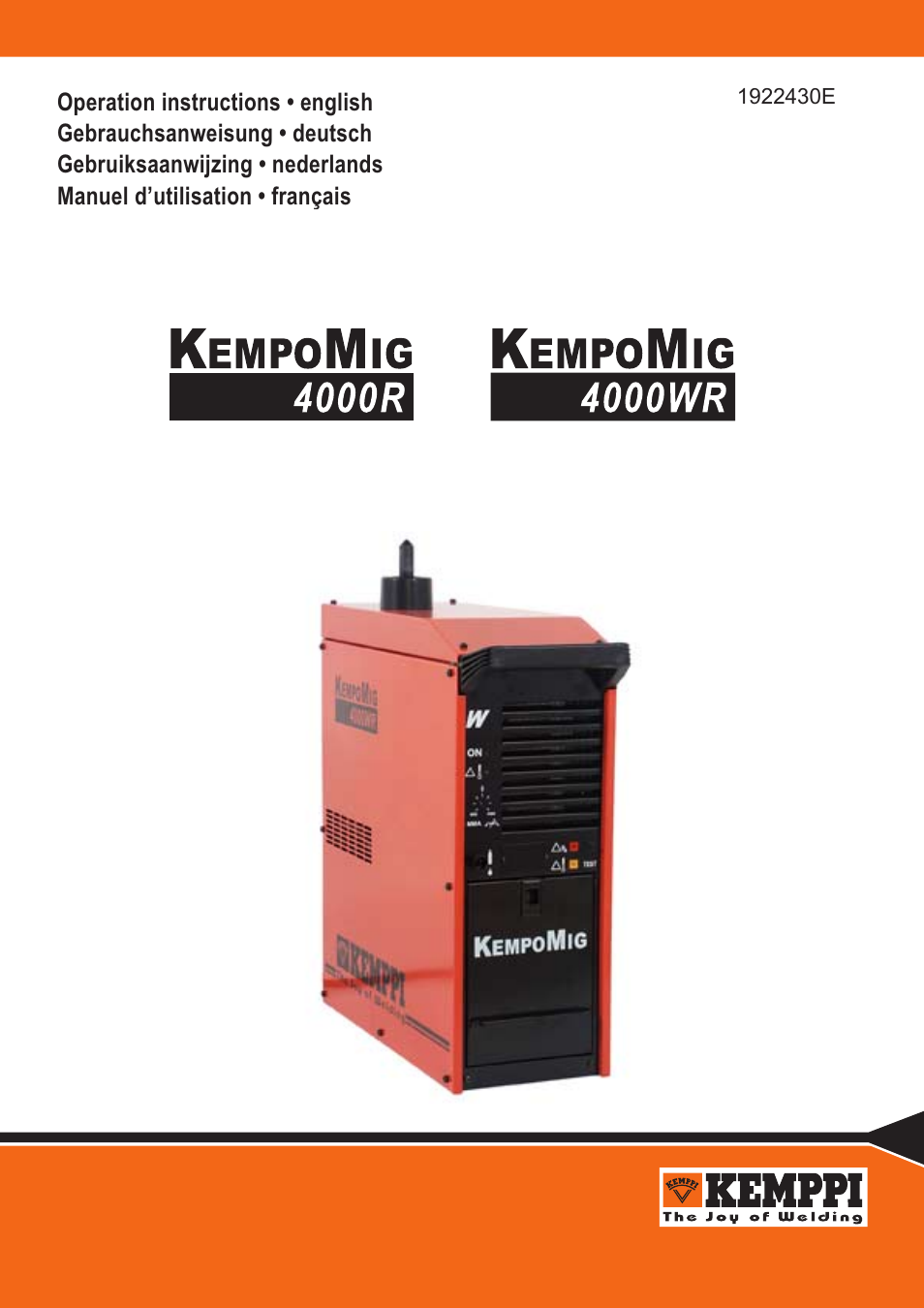 Kemppi Kempomig 4000R User Manual | 13 pages