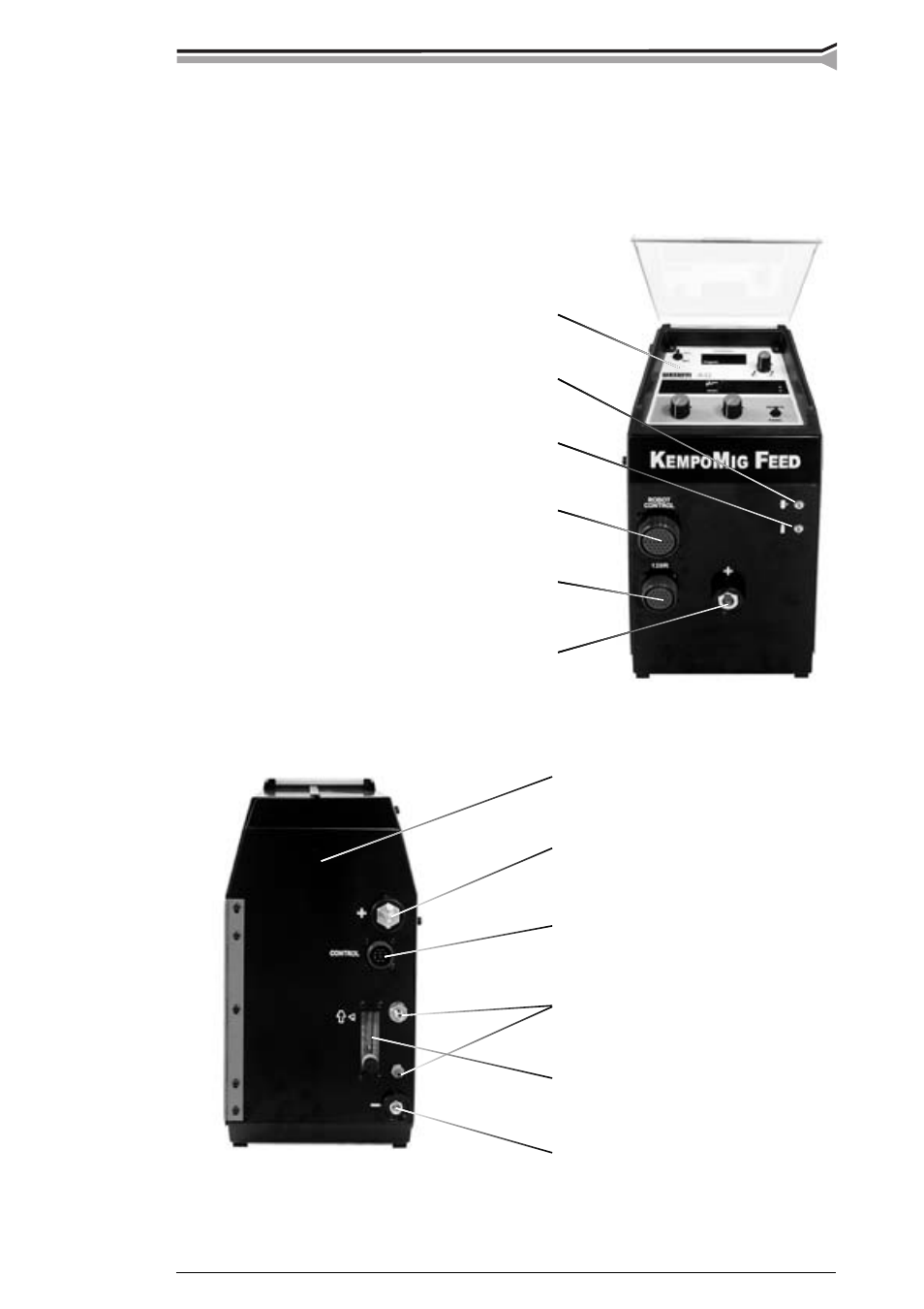 Installation, 1 operation control and connectors | Kemppi Feed 420R User Manual | Page 5 / 20