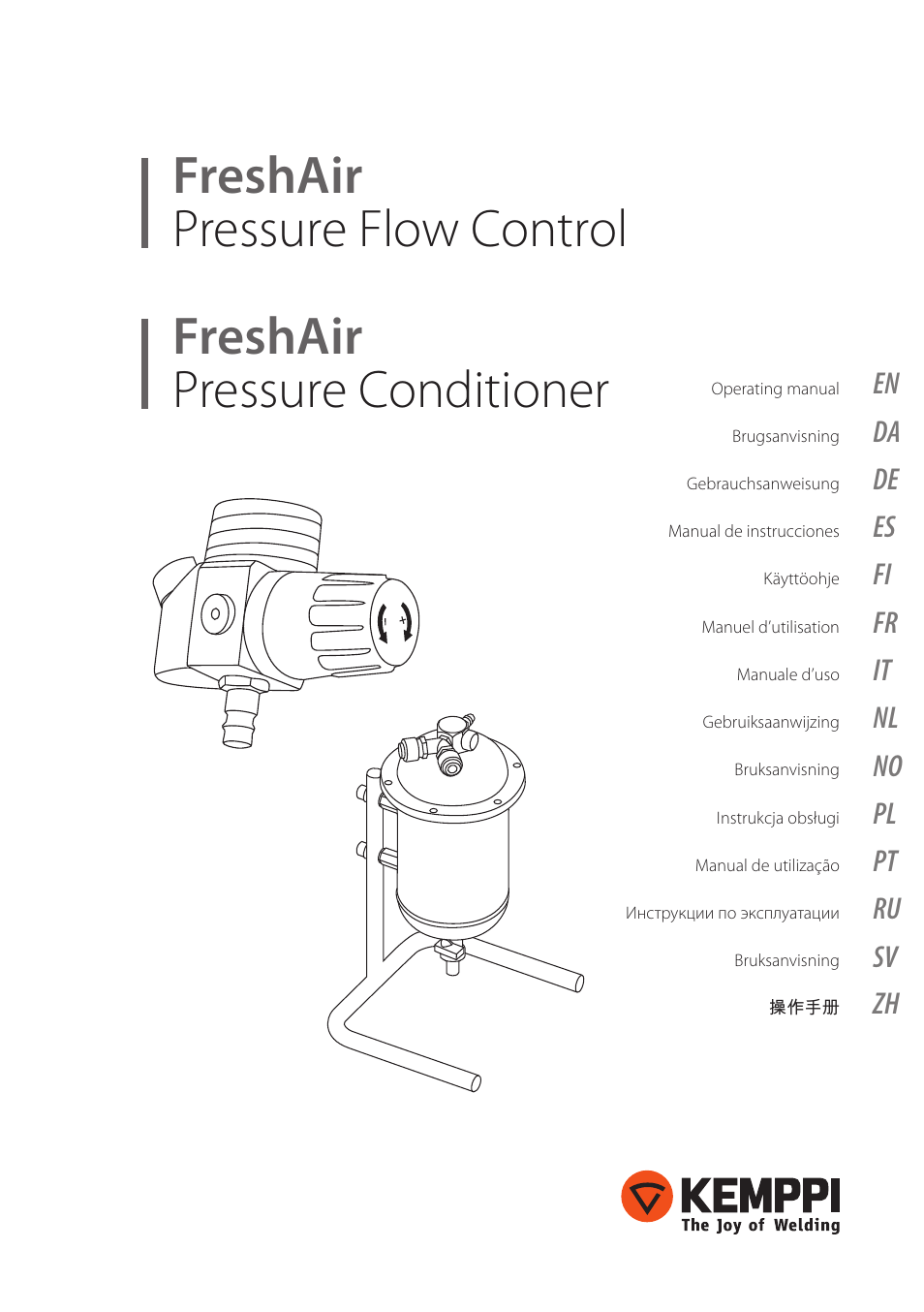 Kemppi FreshAir Pressure Flow Control unit User Manual | 16 pages