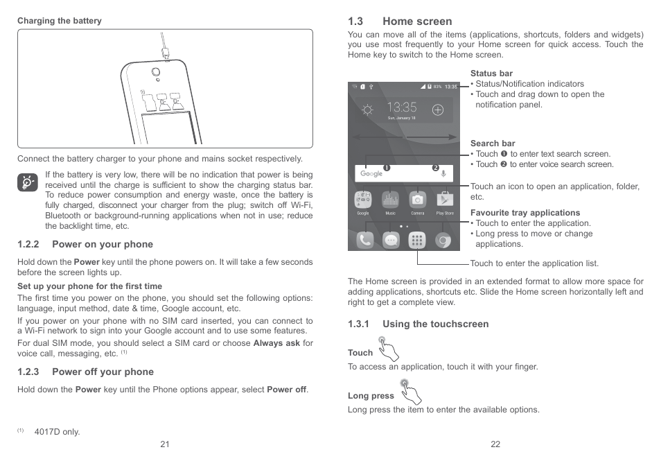 3 home screen | Alcatel Pixi 4 4017 D User Manual | Page 12 / 61