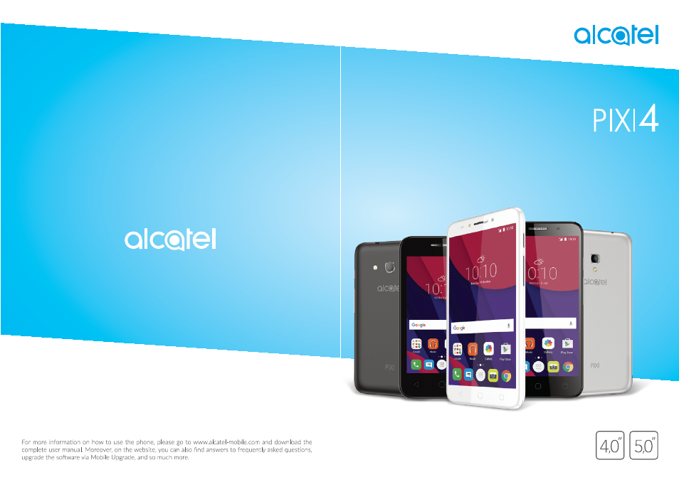 Alcatel Pixi 4 4034 D User Manual | 61 pages
