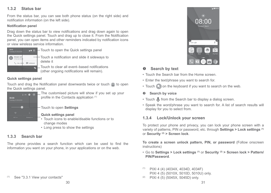 Alcatel Pixi 4 4034 D User Manual | Page 17 / 61