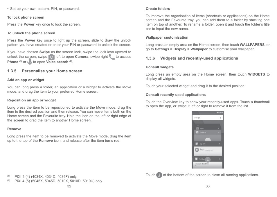 Alcatel Pixi 4 4034 D User Manual | Page 18 / 61