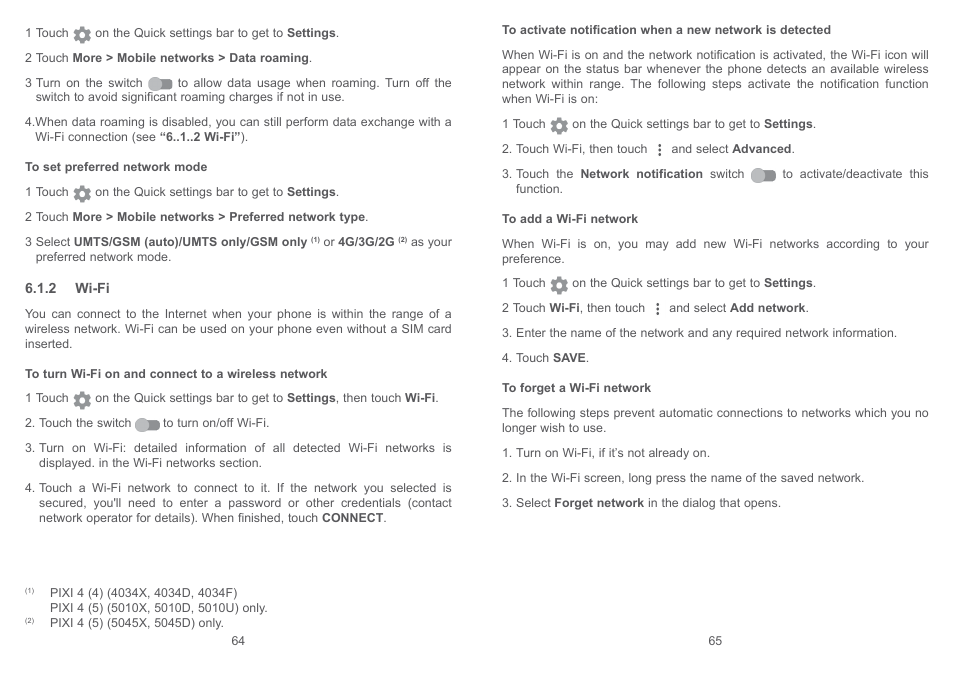 Alcatel Pixi 4 4034 D User Manual | Page 34 / 61