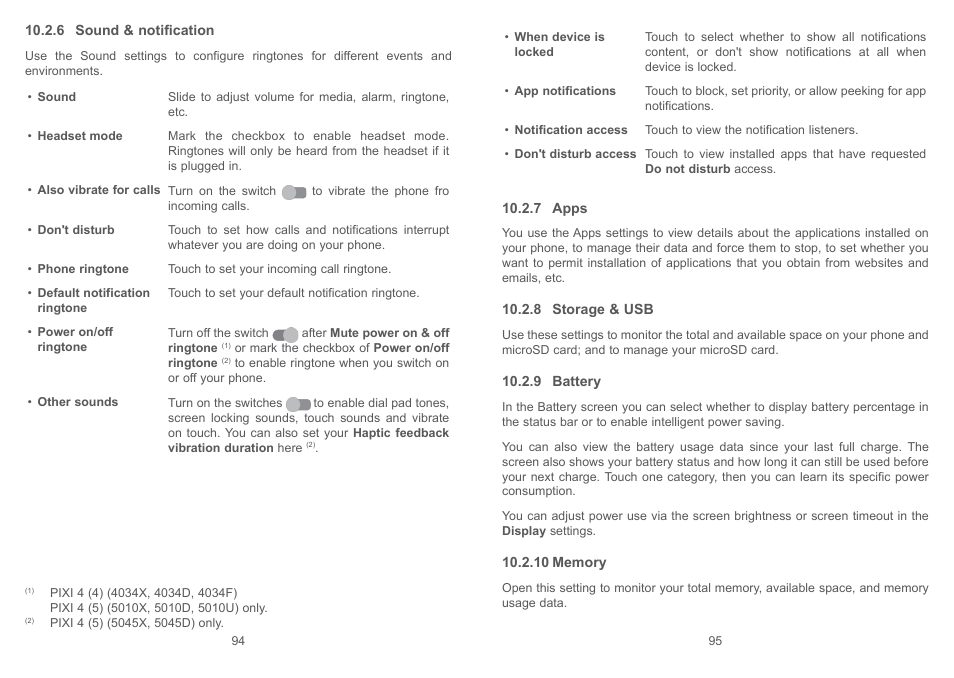 Alcatel Pixi 4 4034 D User Manual | Page 49 / 61
