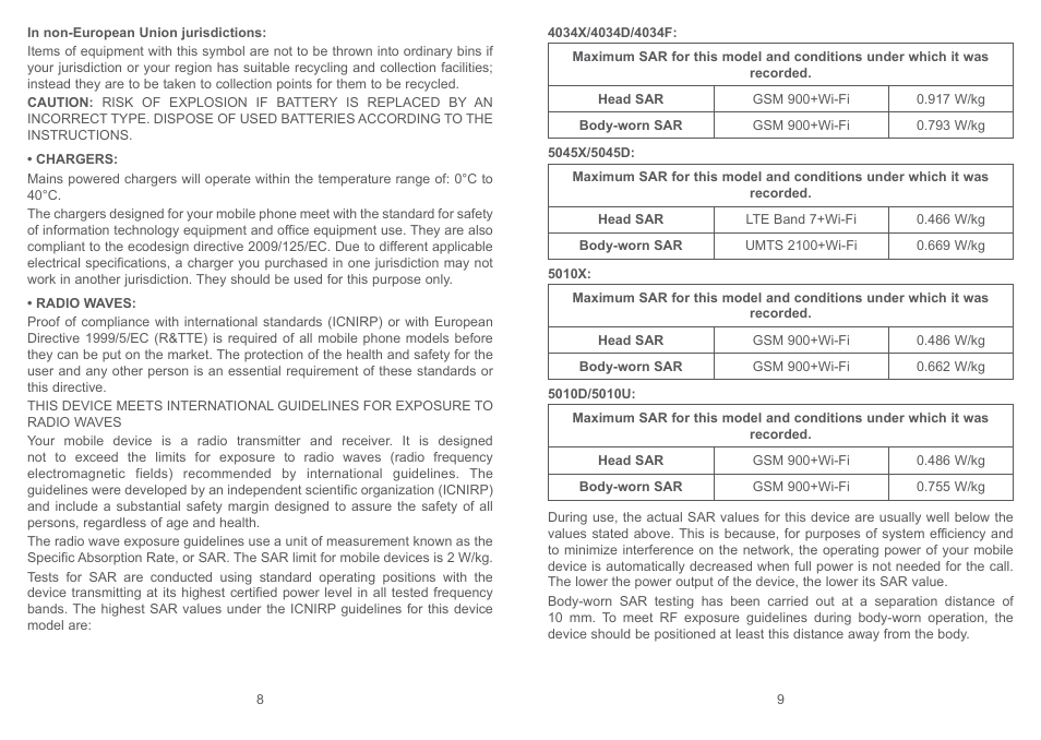 Alcatel Pixi 4 4034 D User Manual | Page 6 / 61