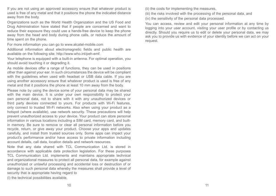Alcatel Pixi 4 4034 D User Manual | Page 7 / 61