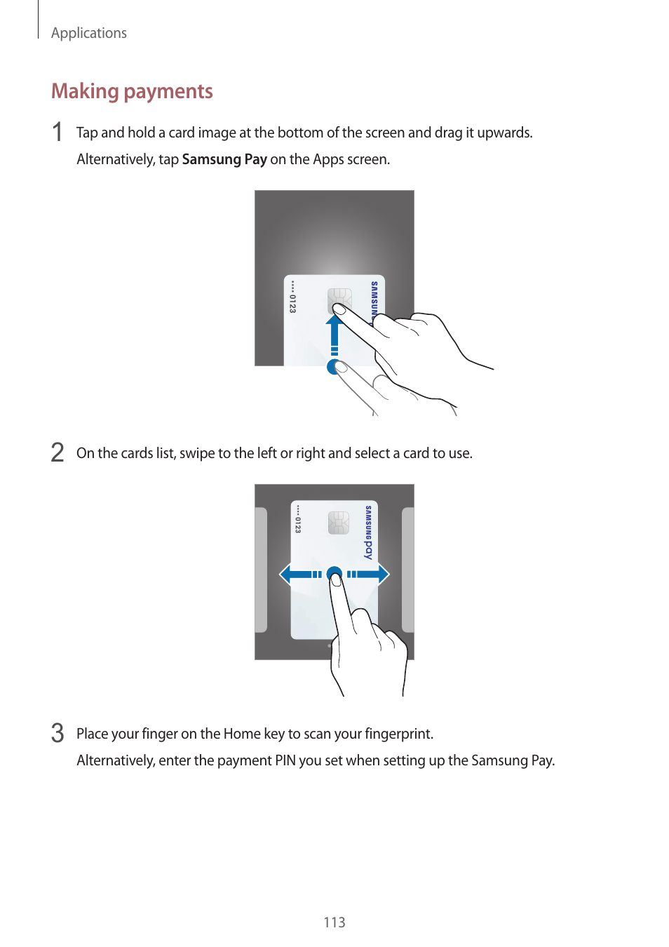 Making payments | Samsung SM-G930F User Manual | Page 113 / 191