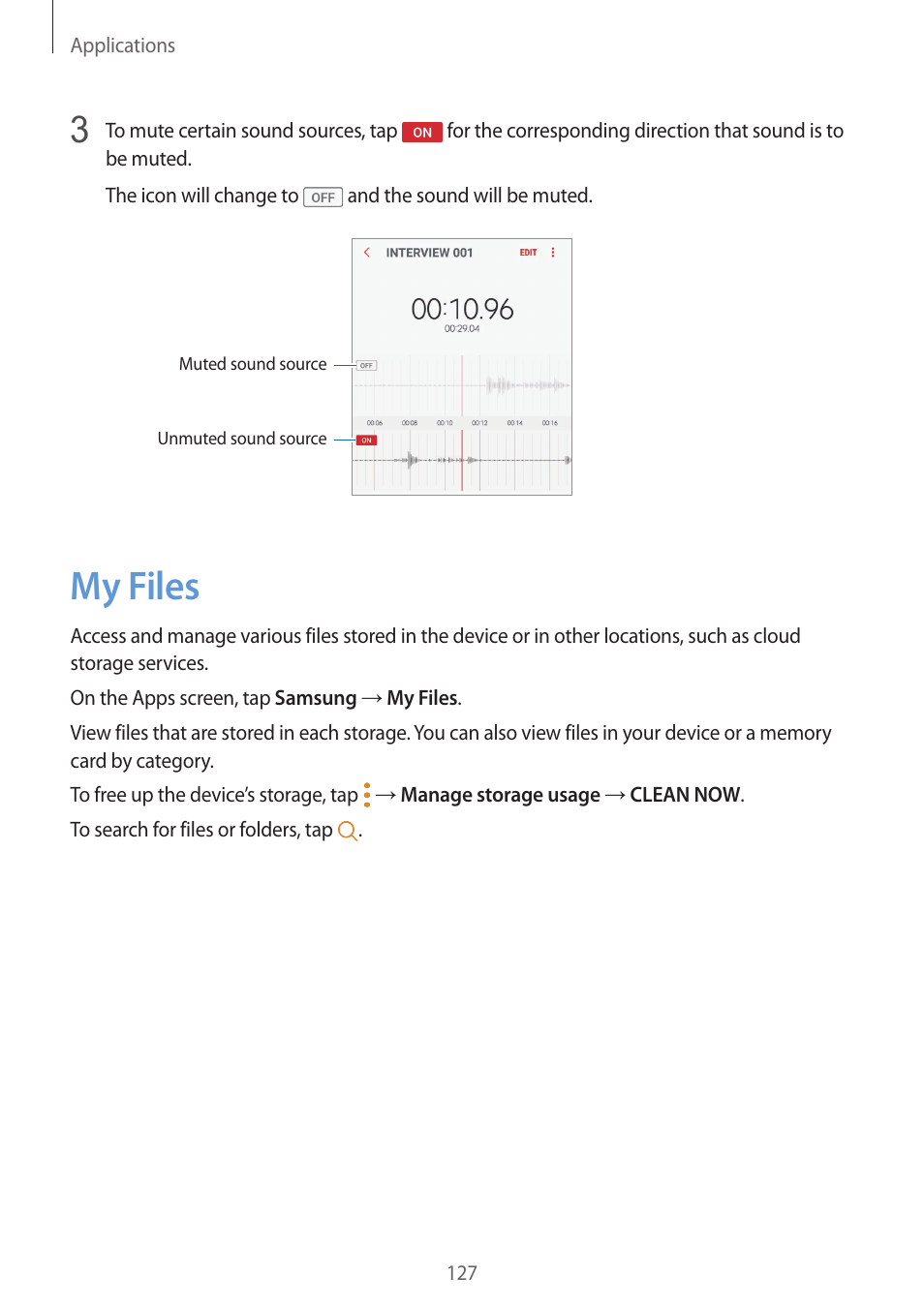My files, 127 my files | Samsung SM-G930F User Manual | Page 127 / 191
