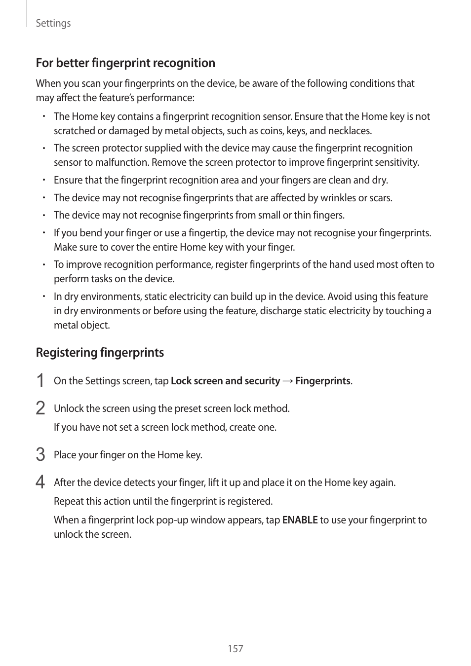 Samsung SM-G930F User Manual | Page 157 / 191