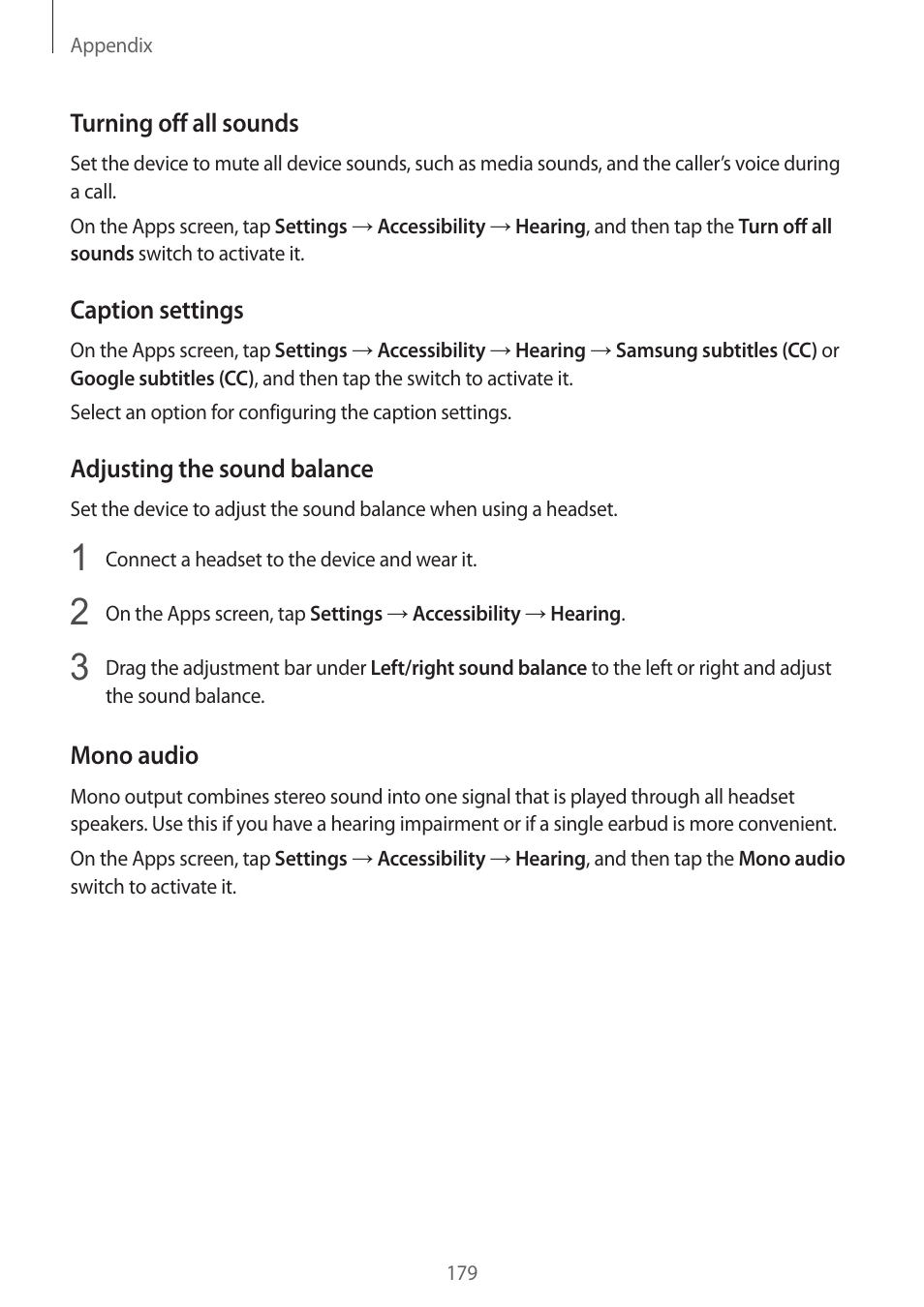Samsung SM-G930F User Manual | Page 179 / 191