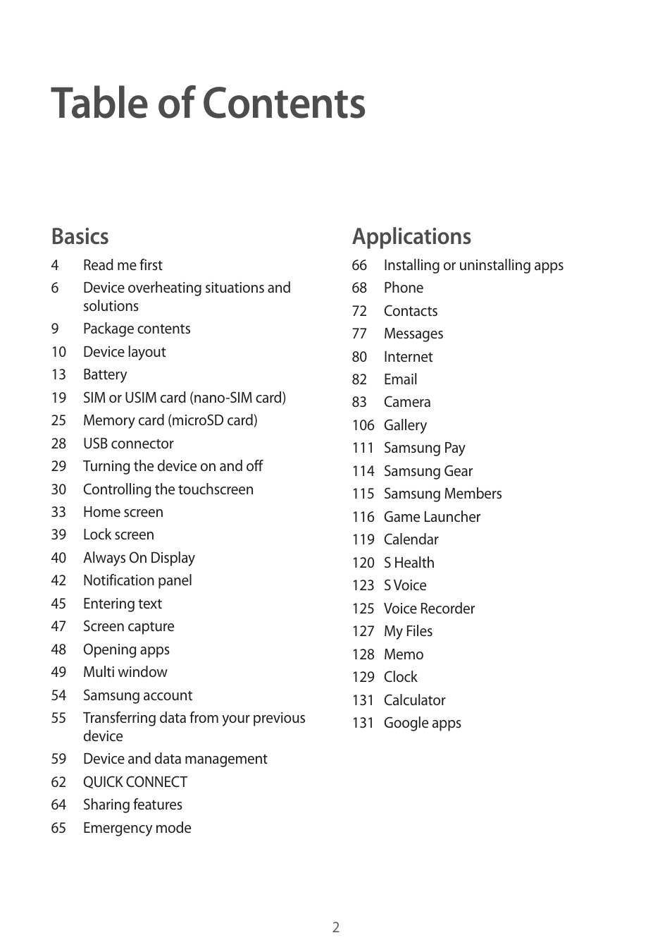 Samsung SM-G930F User Manual | Page 2 / 191