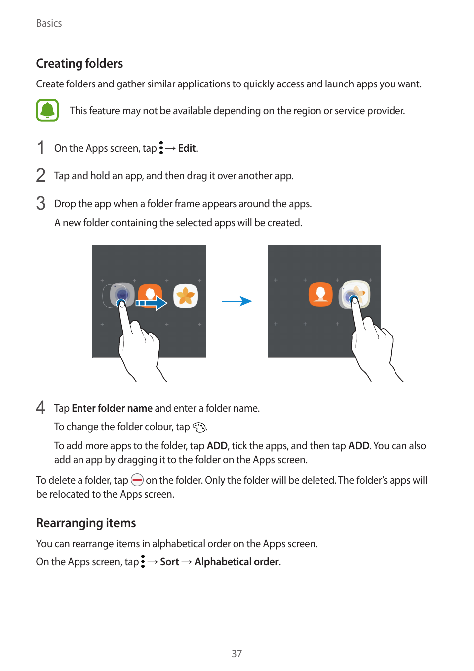 Samsung SM-G930F User Manual | Page 37 / 191
