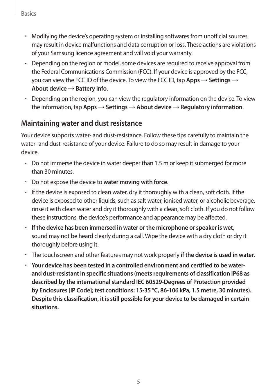 Maintaining water and dust resistance | Samsung SM-G930F User Manual | Page 5 / 191