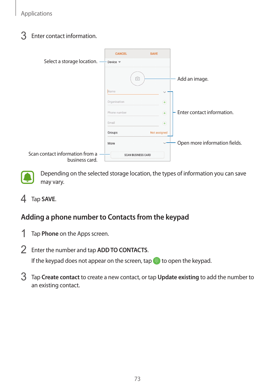 Samsung SM-G930F User Manual | Page 73 / 191