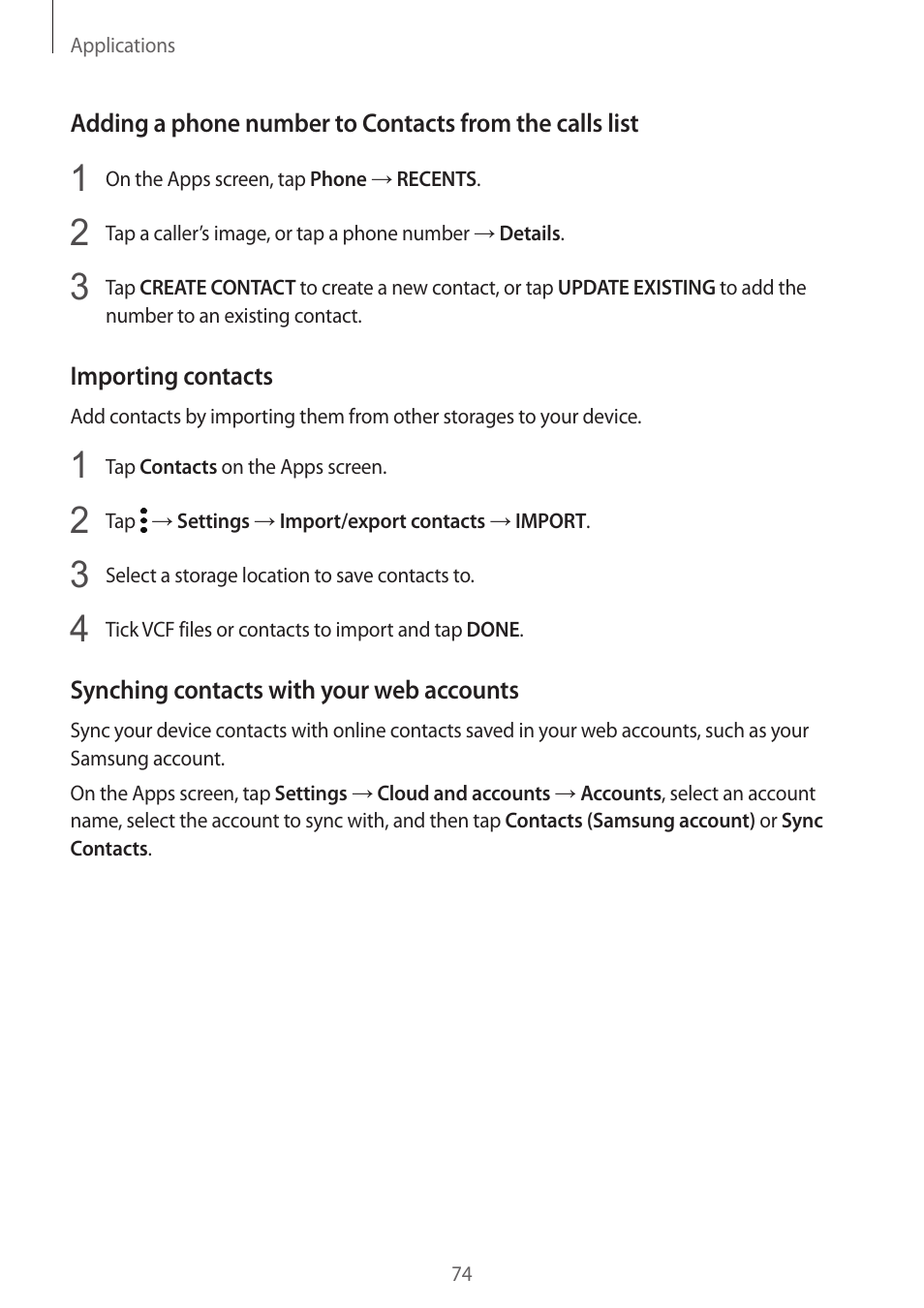 Samsung SM-G930F User Manual | Page 74 / 191