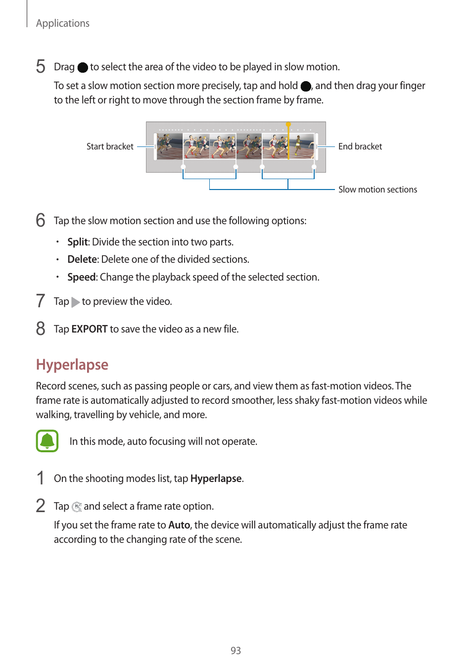 Hyperlapse | Samsung SM-G930F User Manual | Page 93 / 191