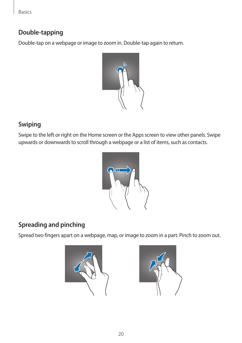 Samsung J1 SM-J120F User Manual | Page 20 / 89