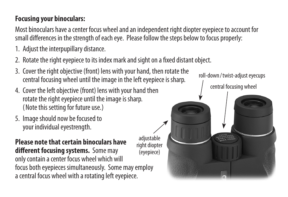 Carson Optical Binoculars User Manual | Page 6 / 8