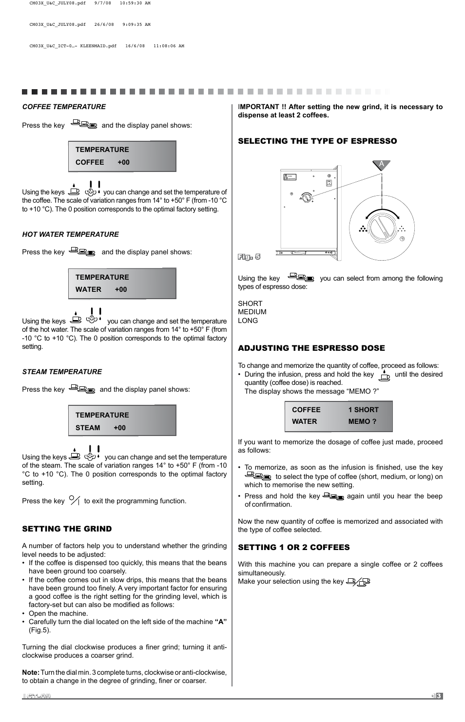 Kleenmaid CM03X User Manual | Page 13 / 17