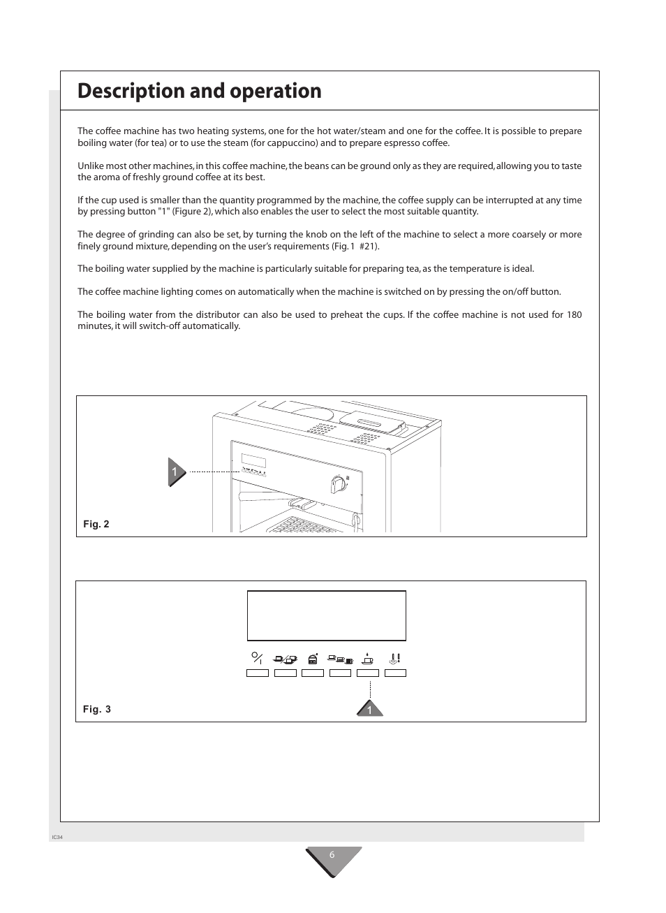 Description and operation | Kleenmaid CM02X User Manual | Page 6 / 20