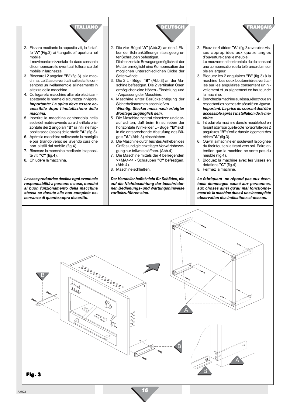 Kleenmaid CM01X User Manual | Page 16 / 36