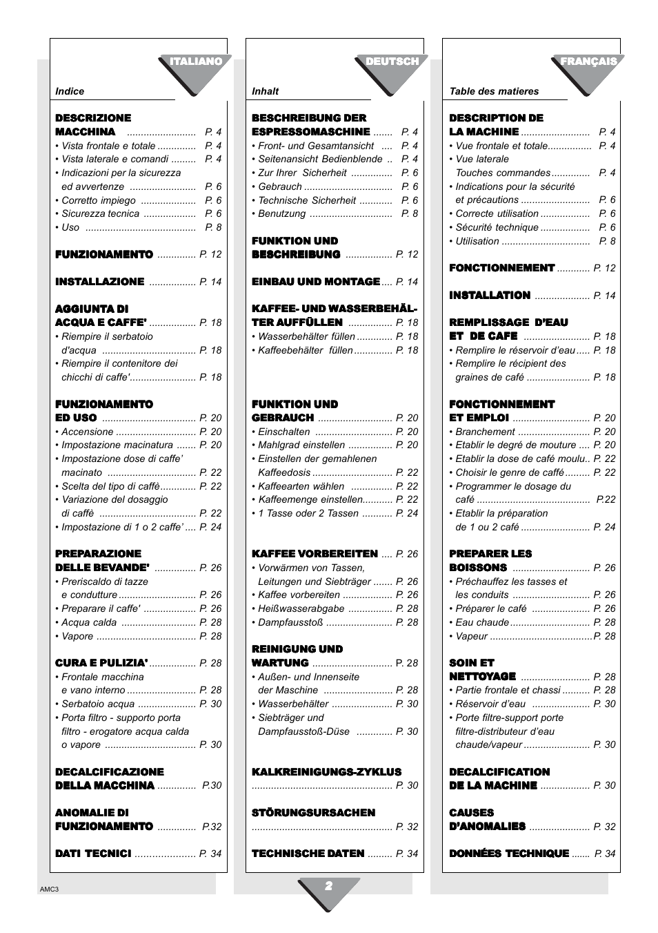 Kleenmaid CM01X User Manual | Page 2 / 36