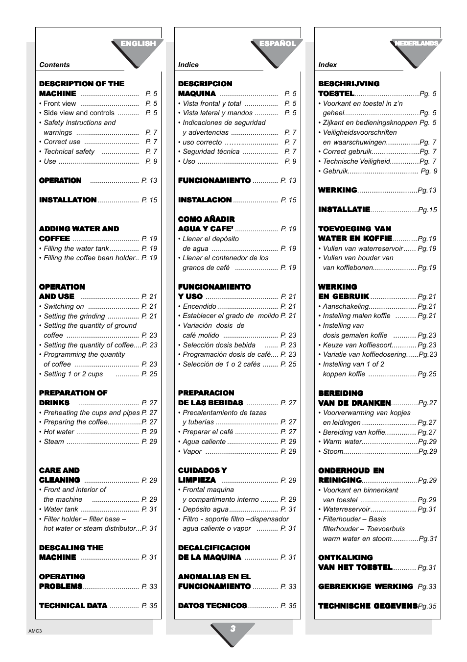 Kleenmaid CM01X User Manual | Page 3 / 36