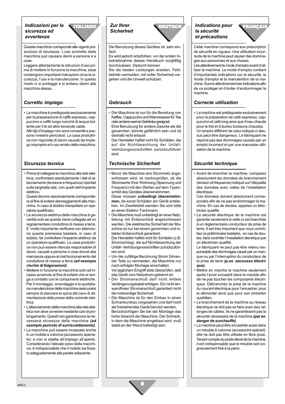 Kleenmaid CM01X User Manual | Page 6 / 36