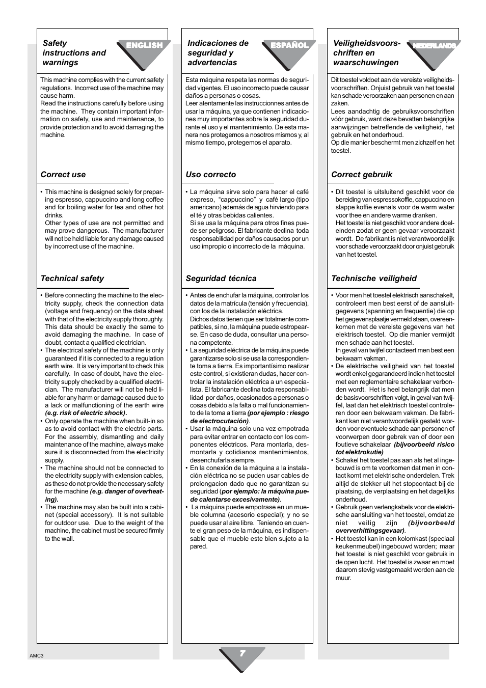 Kleenmaid CM01X User Manual | Page 7 / 36