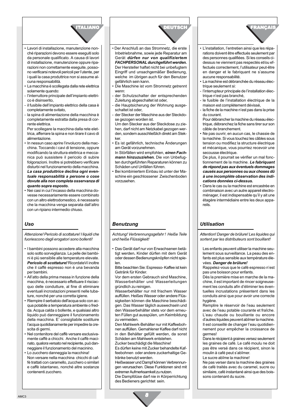 Kleenmaid CM01X User Manual | Page 8 / 36