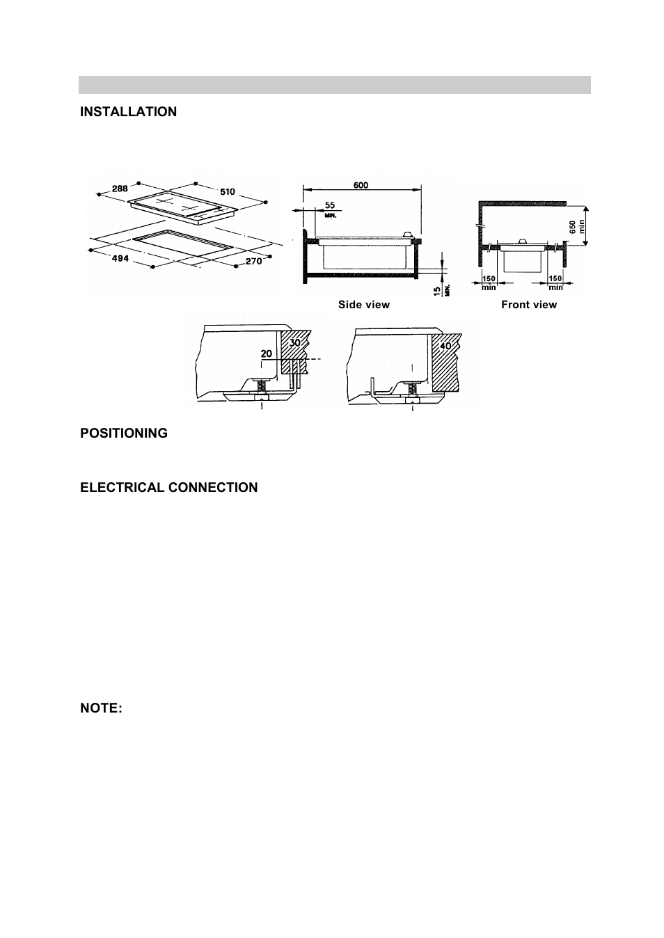 Ch311f deep fryer – installation instructions | Kleenmaid CH311B User Manual | Page 13 / 19