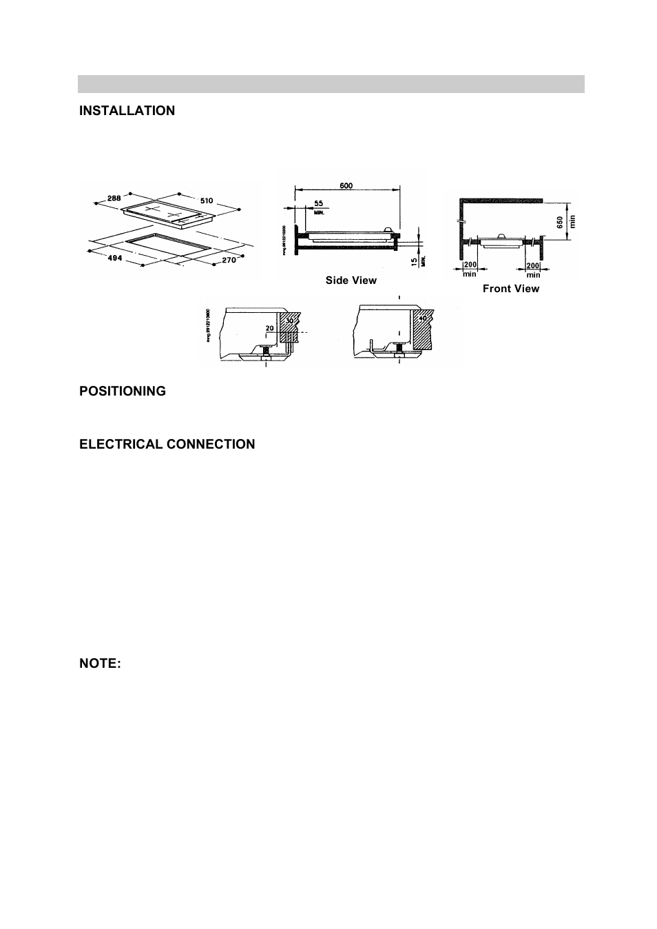 Ch311b bbq – installation & electrical connections | Kleenmaid CH311B User Manual | Page 7 / 19