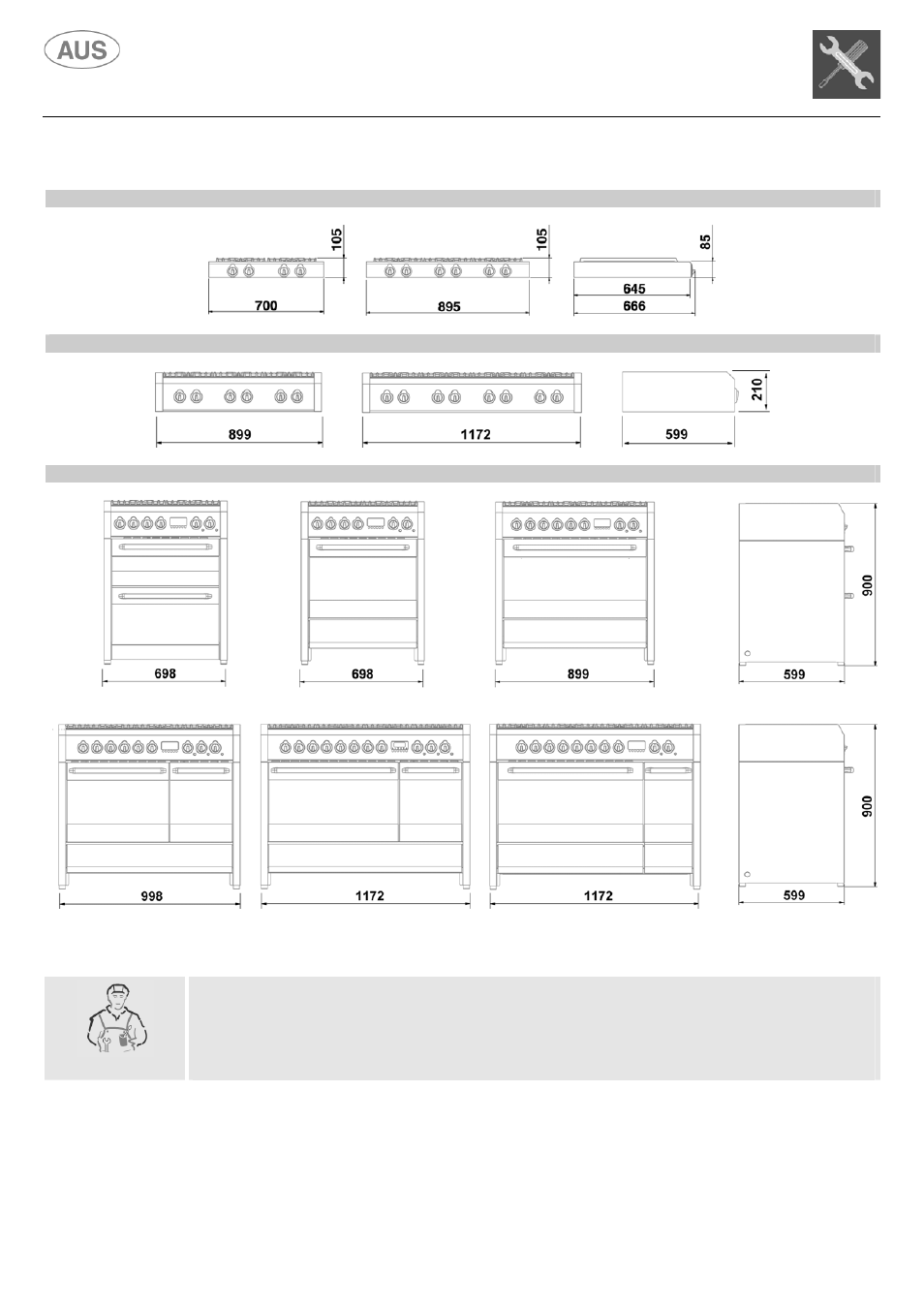 Instructions for the installer, Installation, 1 general warnings | Kleenmaid S9 February 2006 User Manual | Page 8 / 48