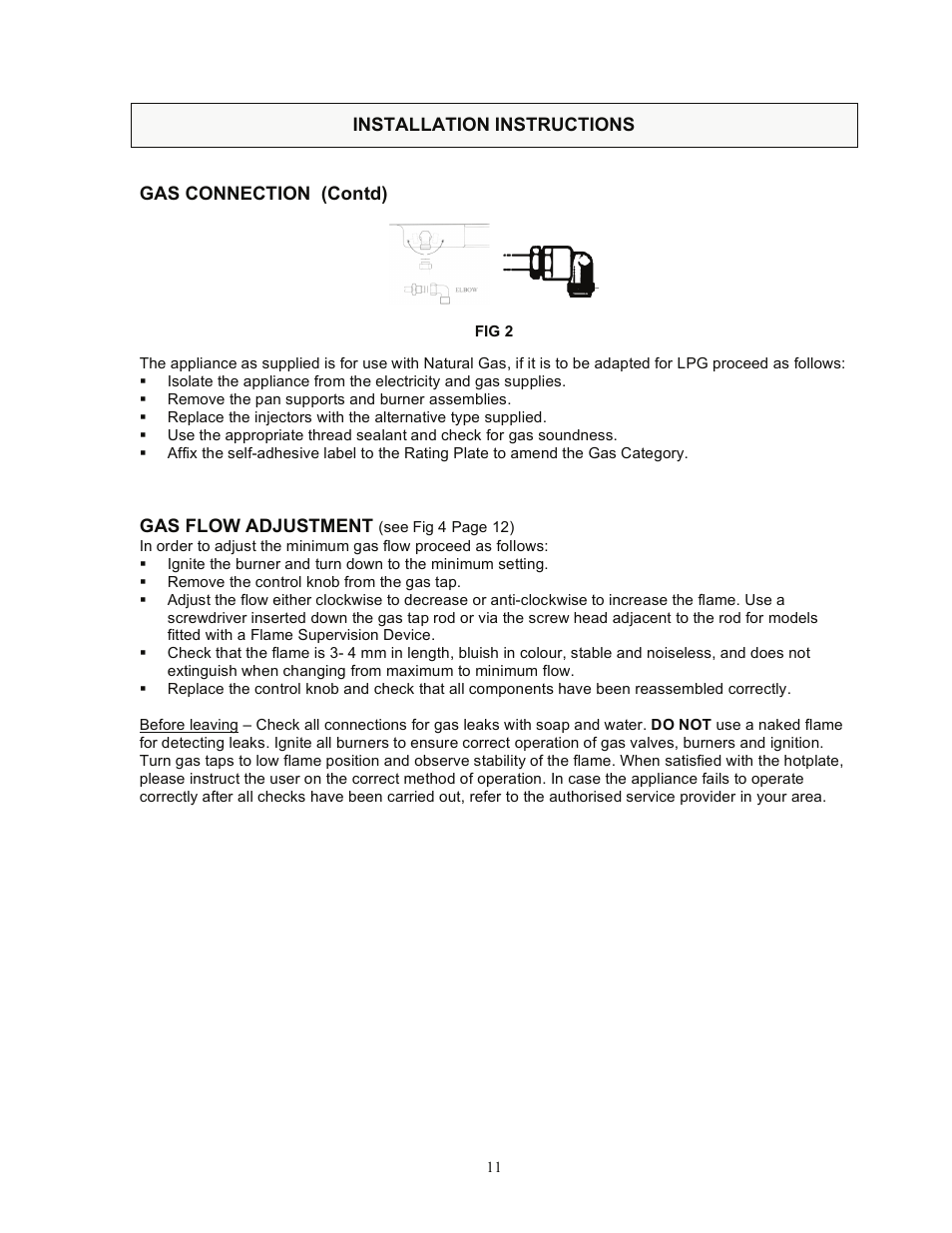 Kleenmaid CH611X User Manual | Page 12 / 18