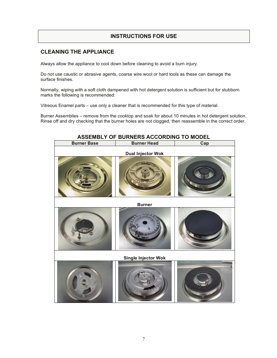 Kleenmaid CH611X User Manual | Page 8 / 18