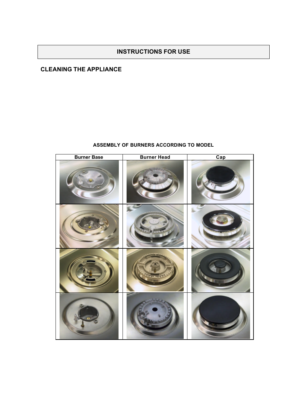 Kleenmaid CH311XFF User Manual | Page 8 / 18