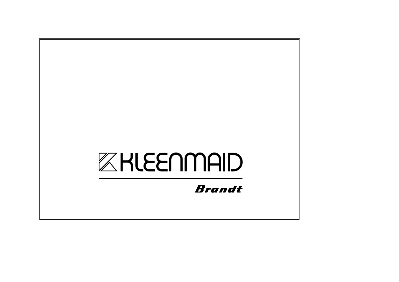 Kleenmaid CH80X User Manual | 16 pages