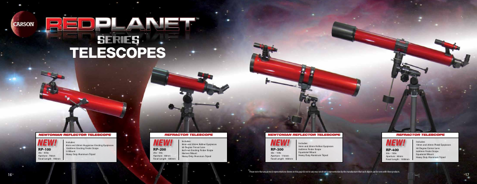 Telescopes | Carson Optical XM-HD Series User Manual | Page 9 / 12