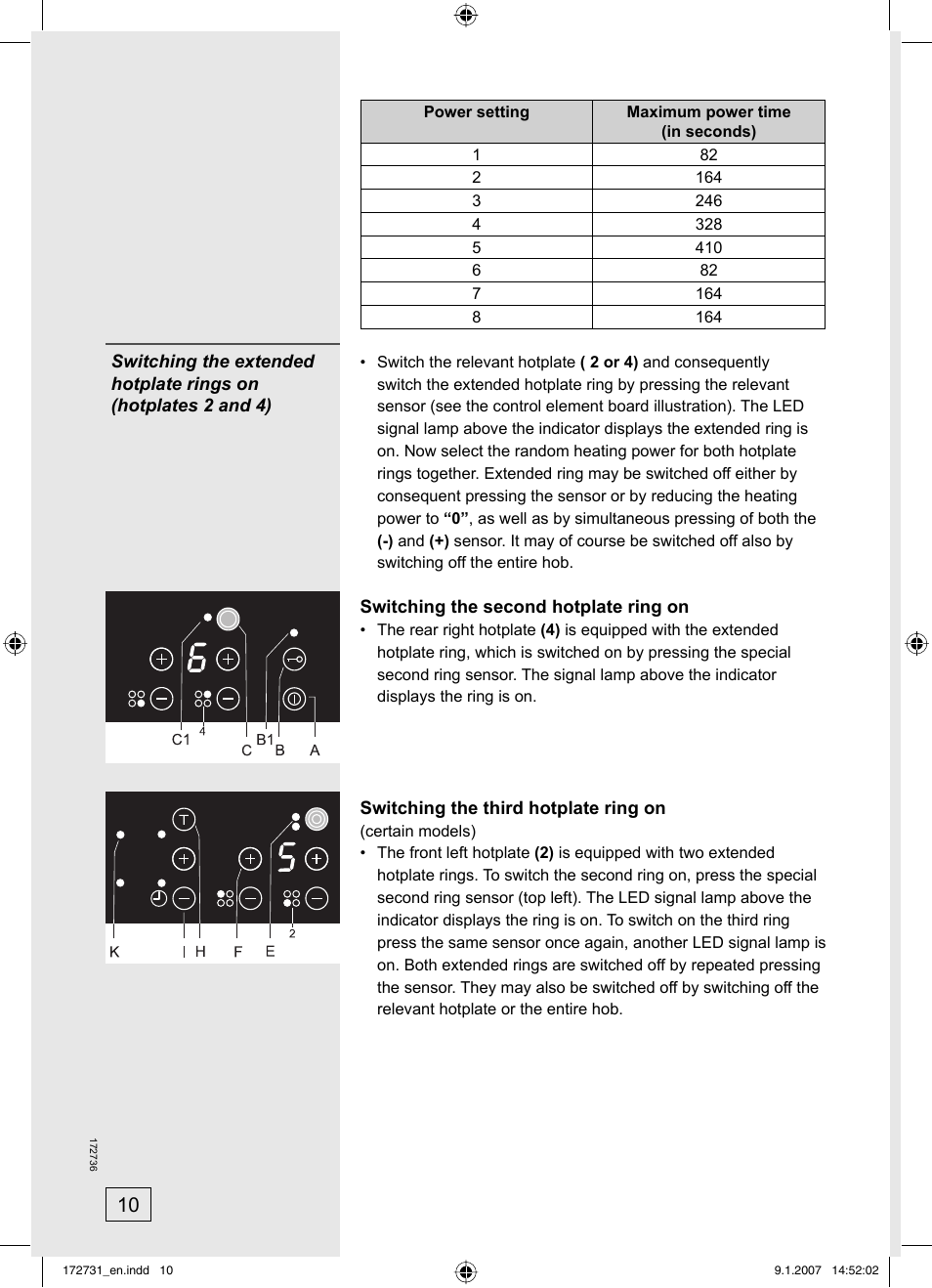 Kleenmaid CH805CE-1 User Manual | Page 10 / 24